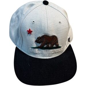 47 Brand California Republic Bear Baseball Cap Fitted Hat One Size‎